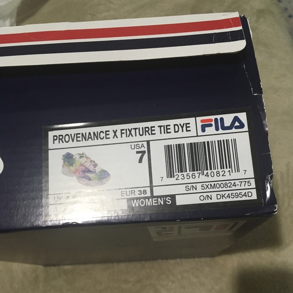 Fila Tie Dye Provenance x Fixture Sneakers BNIB - Picture 4 of 16